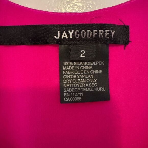 Jay Godfrey 100% Silk Gown Size 2 - Picture 5 of 8